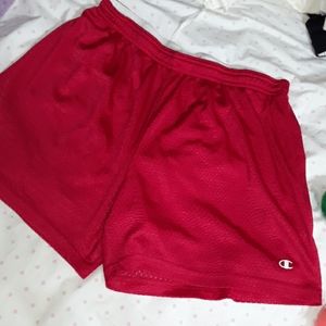 Red Champion shorts